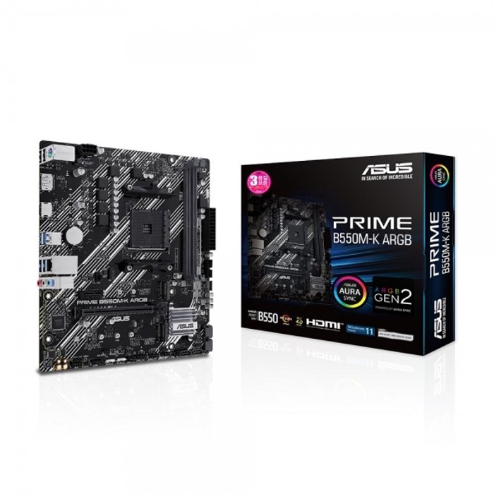 ASUS PRIME B550M-K ARGB STCOM 정품, 빠른발송