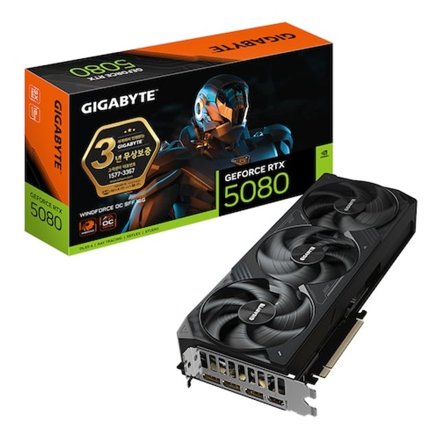 GIGABYTE 지포스 RTX 5080 WINDFORCE OC SFF D7 16GB 제이씨현
