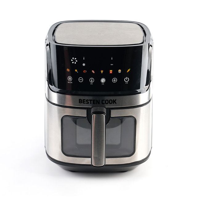 베스텐쿡 대용량 에어프라이어 AIRFRYER-24-01 스테인레스바스켓 투명창 5리터 퀵메뉴