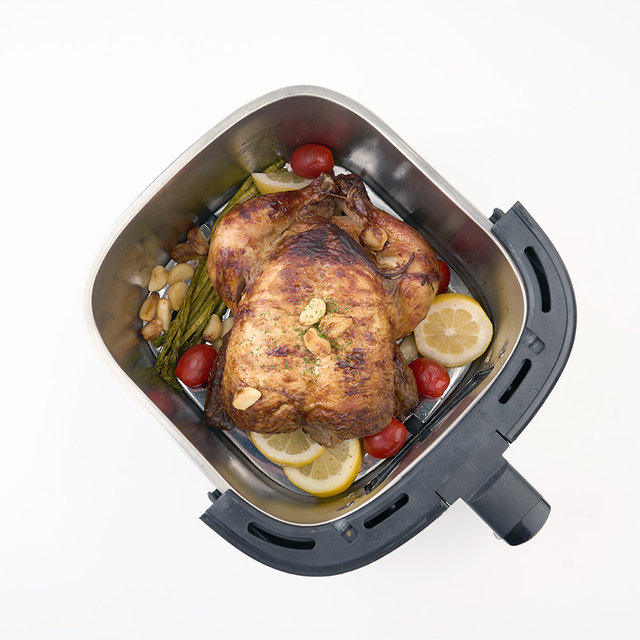 베스텐쿡 대용량 에어프라이어 AIRFRYER-24-01 스테인레스바스켓 투명창 5리터 퀵메뉴