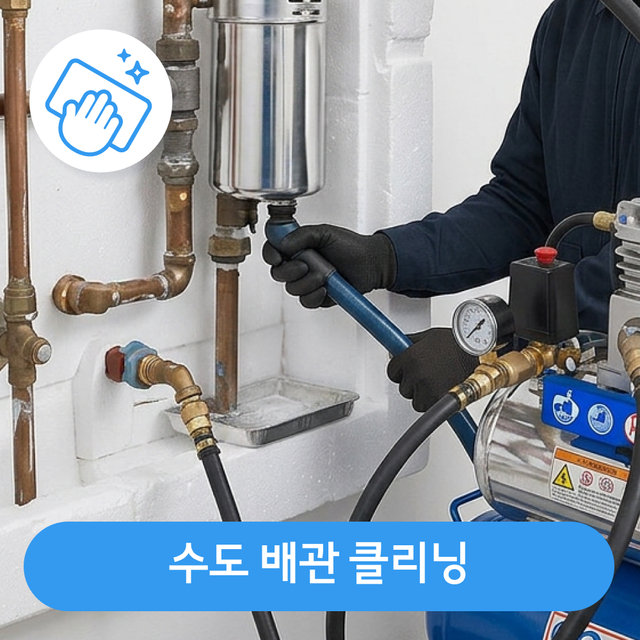 수도 배관 클리닝(30평 미만)