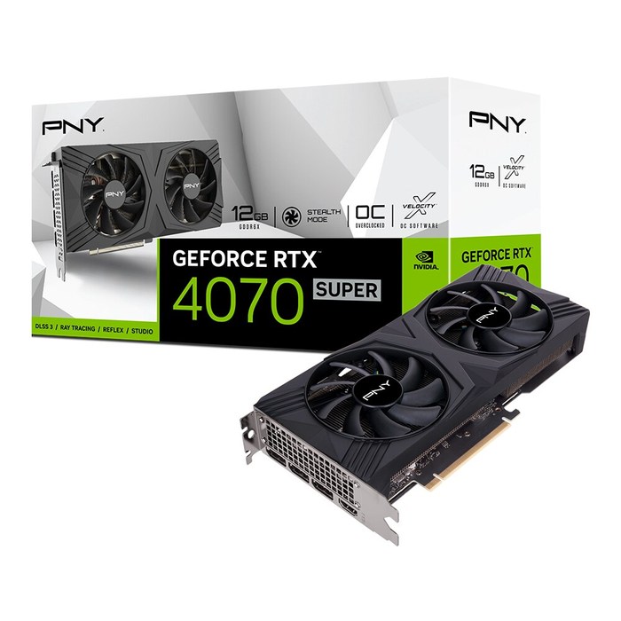 PNY 지포스 RTX 4070 SUPER VERTO OC D6X 12GB DF 한성컴퓨터 VGA