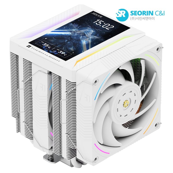 써멀라이트 Thermalright 서린공식 써멀라이트 Peerless Assassin 120 Vision MAX ARGB 서린 화이트