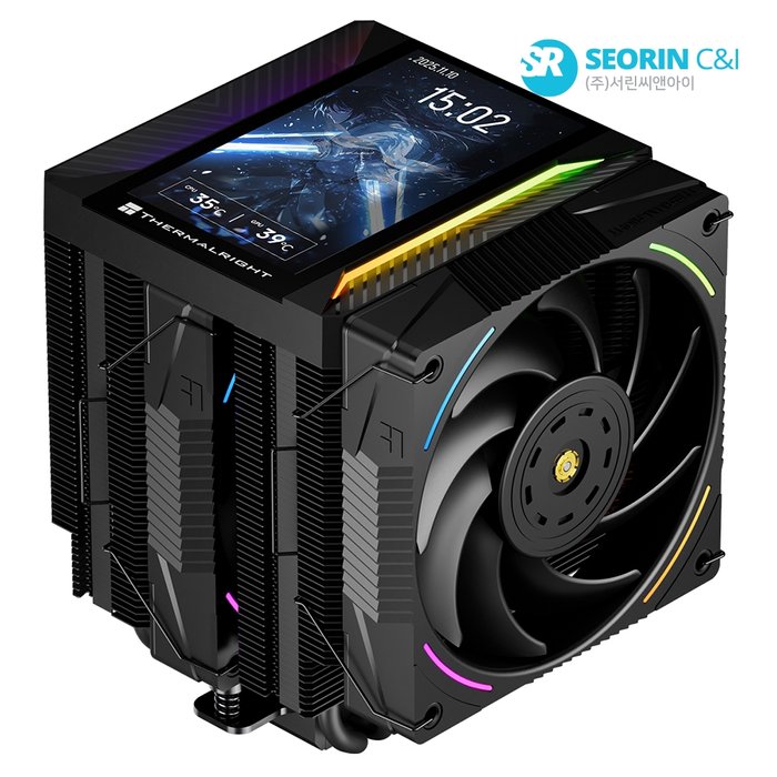 써멀라이트 Thermalright 서린공식 써멀라이트 Peerless Assassin 120 Vision MAX ARGB 서린 블랙