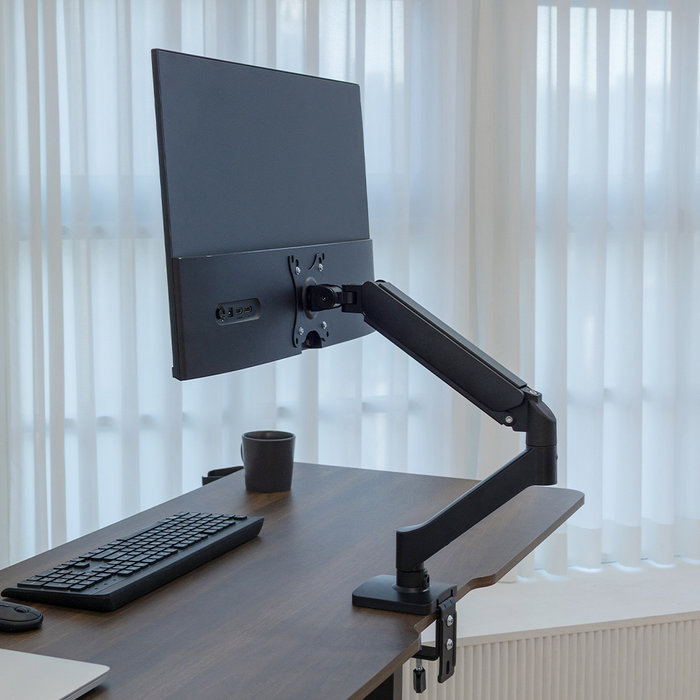 비밀특가 롱코 싱글 모니터암 스탠드 모니터 거치대