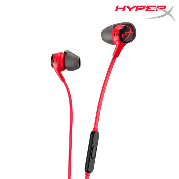 하이퍼엑스 클라우드 이어버드 2 유선 게이밍 이어폰 레드
