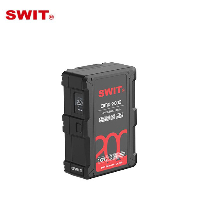 SWIT HOMAN SWIT CIMO-200S / V마운트 배터리 200Wh 16A USB-C 촬영용 고성능 후레쉬 배터리