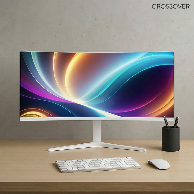 크로스오버 34QW290GM 86cm 커브드 와이드 200Hz 멀티스탠드 게이밍 컴퓨터 모니터 무결점