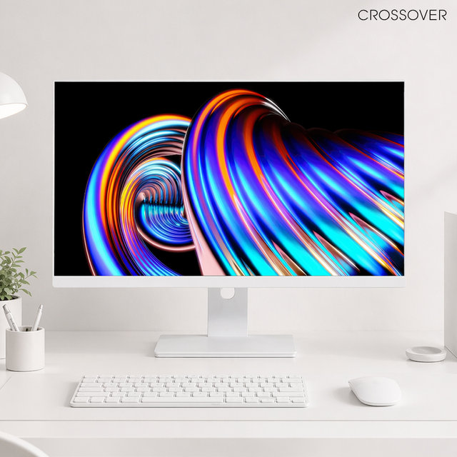 크로스오버 27QW128D iPS QHD 게이밍 화이트 120Hz 68cm 컴퓨터 모니터 무결점