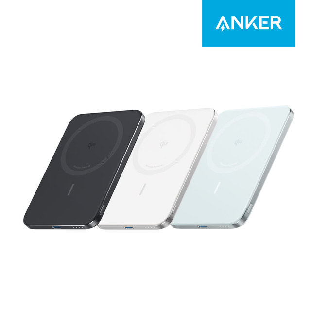 ANKER 맥고 나노 파워뱅크 5000mAh 20W 슬림형 무선충전 보조배터리 A1665 [블랙/화이트]