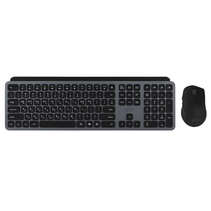 지클릭커 WMK20 무선 키보드 마우스 세트 블랙