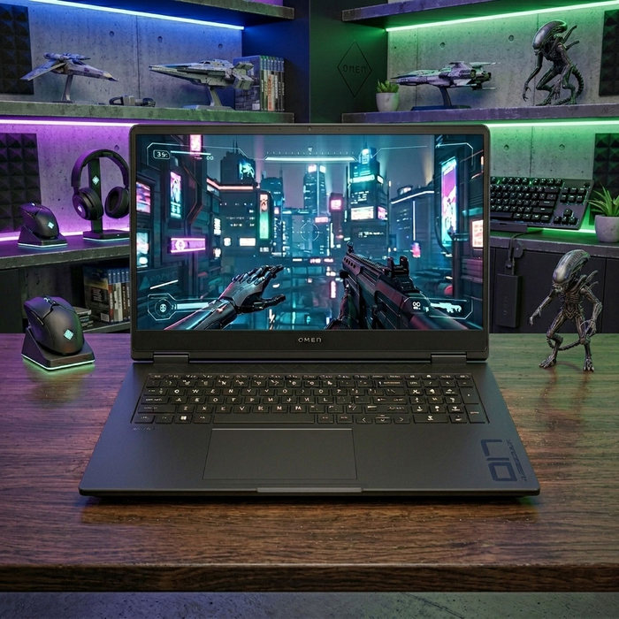 HP 오멘 17-db1003AX 게이밍노트북 RyzenAI 9 RTX5070 DDR5 64GB NVMe 2TB FreeDos