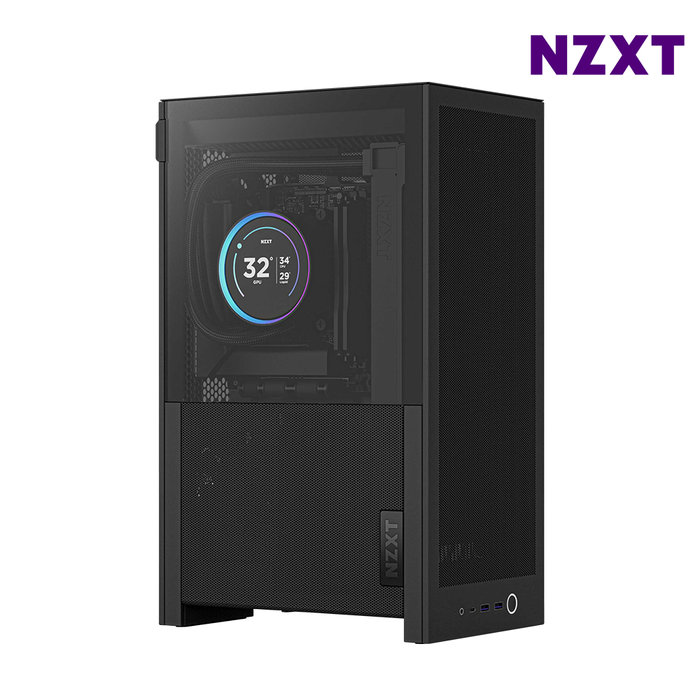 신제품출시 ! NZXT H2 FLOW 블랙 Mini ITX SFF 미니케이스 PCIE 5.0 라이저케이블 최종 196,910 WON