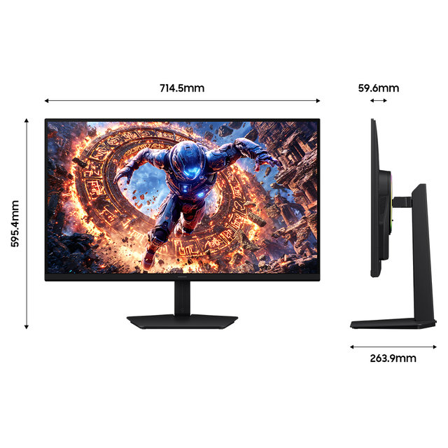삼성 오디세이 G8 LS32HG806 79.9cm(32인치) 6K 165Hz 3K 330Hz 듀얼모드 가변주사율 게이밍모니터