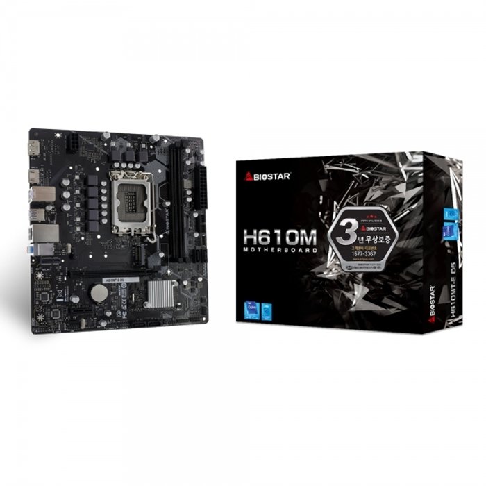 Biostar 바이오스타 Biostar H610MT-E D5 제이씨현 정품, 빠른발송