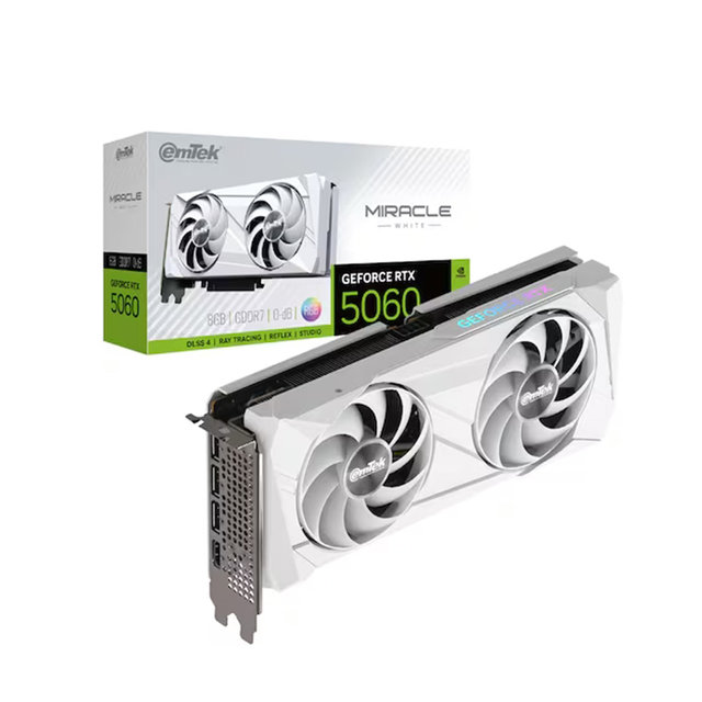 이엠텍 지포스 RTX 5060 MIRACLE WHITE D7 8GB