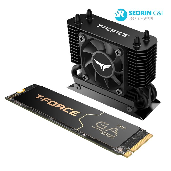 서린공식 팀그룹 T-Force GA PRO for DARK AirFlow M.2 NVMe 1TB