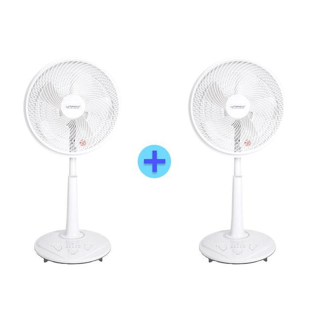 유니맥스 [1+1기획]14인치 리모컨 발터치 선풍기 UMF-21408RW[5엽날개/6단바람/7.5시간타이머/자동전원오프]