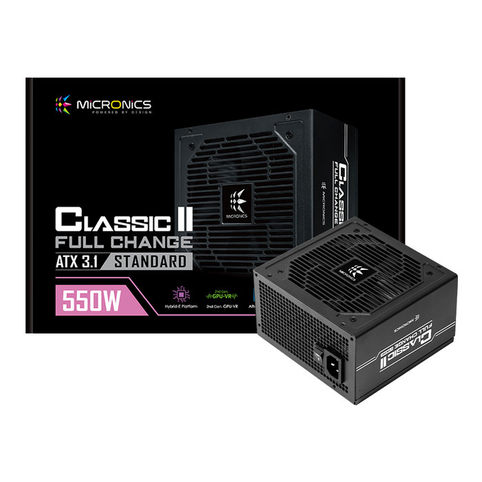 마이크로닉스 마이크로닉스 Classic II 풀체인지 550W 80PLUS STANDARD ATX3.1 블랙
