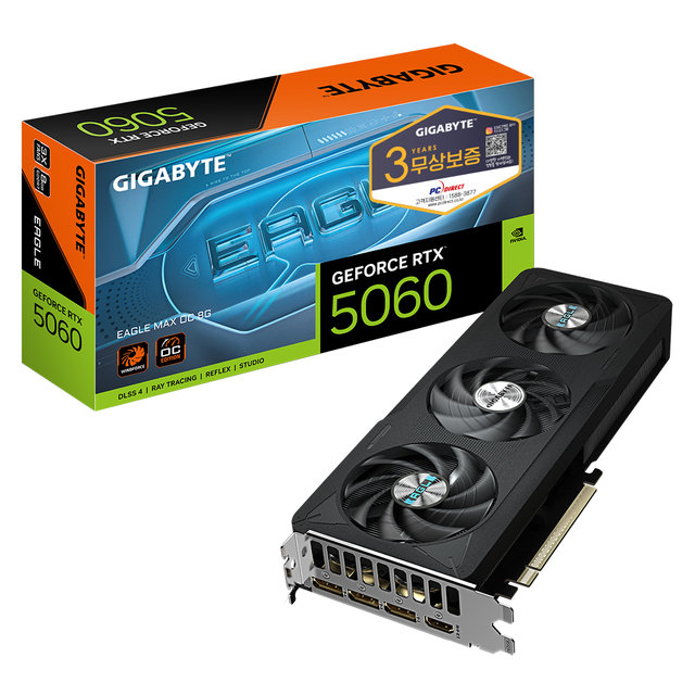  GIGABYTE 지포스 RTX 5060 EAGLE MAX OC D7 8GB 피씨디렉트