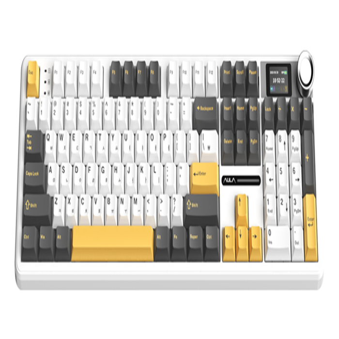 AULA [중고] 박스개봉 - 변심반품 AULA F108PRO 화이트 저소음로즈축