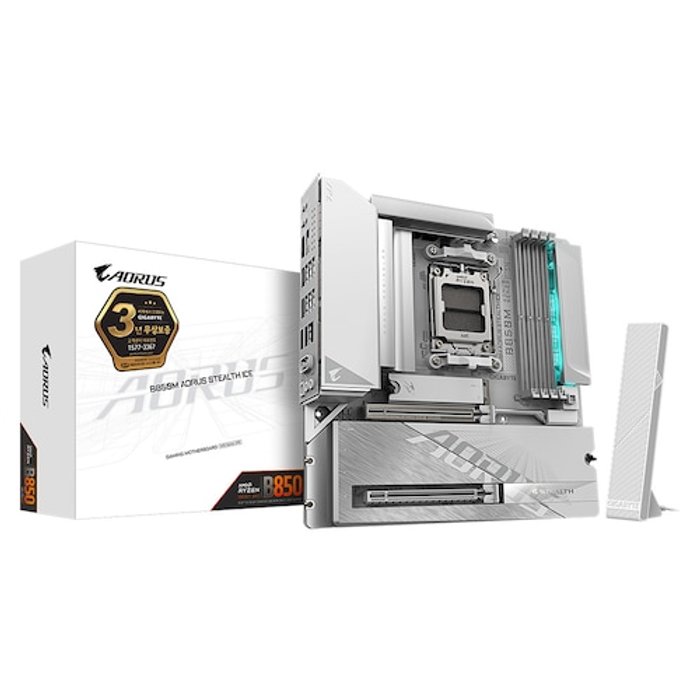 기가바이트 GIGABYTE B850M AORUS STEALTH ICE 제이씨현