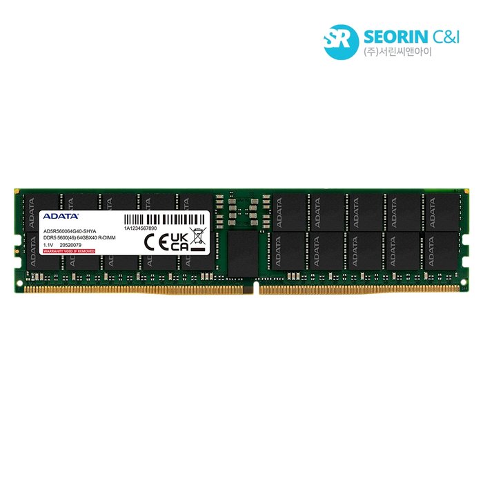 ADATA 서린공식 ADATA DDR5-5600 CL46 ECC/REG 서린 64GB