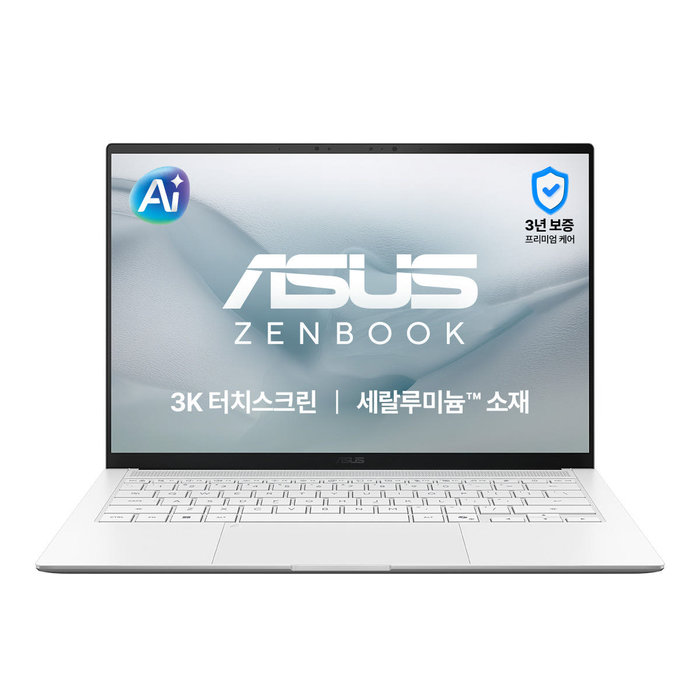 asus ASUS 젠북 S14 UX5406AA-SU306W 인텔 코어 Ultra 7 355 32GB 512GB 윈도우 11홈 14인치 터치 디스플레이 노트북