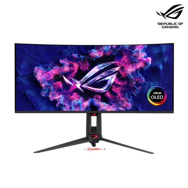 ASUS PG34WCDN 86Cm QD-OLED 커브드 WQHD 360Hz 0.03ms 게이밍 모니터 예약판매