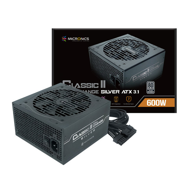  마이크로닉스 Classic II 풀체인지 600W 80PLUS 실버 ATX3.1 (블랙) 파워서플라이