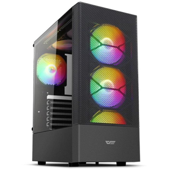 다크플래쉬 다크플래쉬 DK200 RGB advanced 강화유리 블랙 미니타워