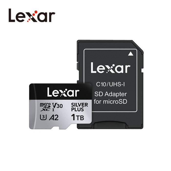 렉사 실버 플러스 마이크로 SD 메모리카드Lexar SILVER PLUS microSDXC™ UHS-I Card 1TB