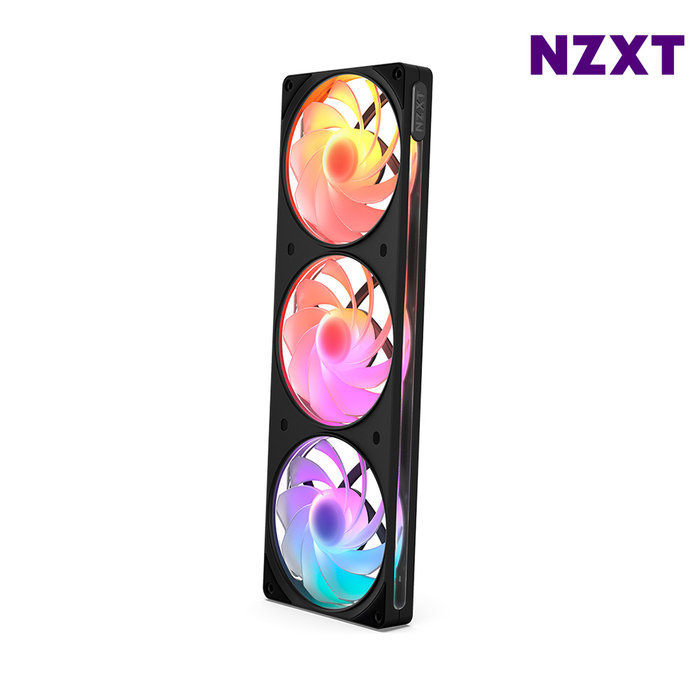 NZXT F360 RGB Reverse V2 블랙 리버스팬 RGB팬 일체형