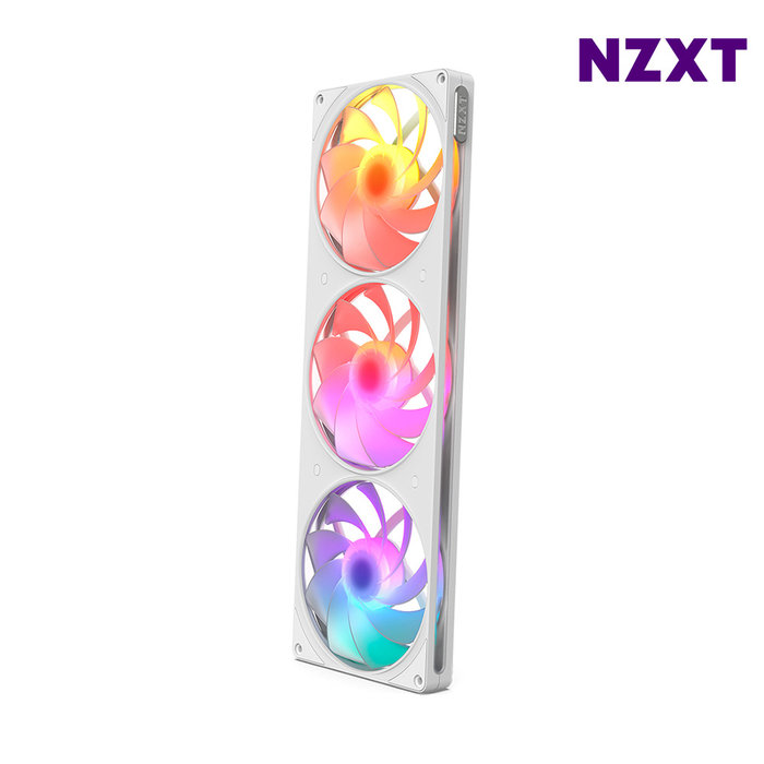 NZXT F420 RGB Reverse V2 화이트 리버스팬 RGB팬 일체형