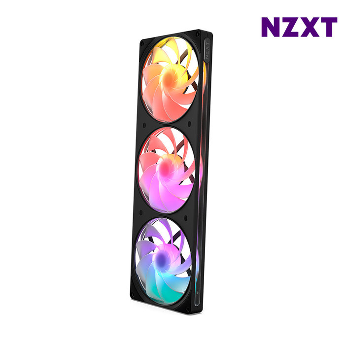NZXT F420 RGB Reverse V2 블랙 리버스팬 RGB팬 일체형