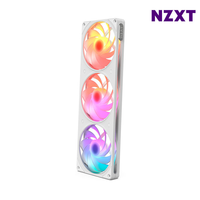 NZXT F360 RGB Reverse V2 화이트 리버스팬 RGB팬 일체형