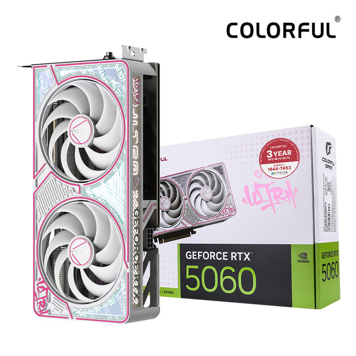 COLORFUL 컬러풀 iGame RTX 5060 ULTRA DUO OC White D7 8GB 도우정보