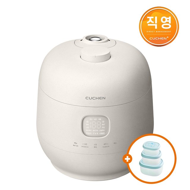 [옵션형] 쿠첸 brain 풀스텐 듀얼프레셔 IH전기압력밥솥 6인용 CRH-TWS0610W /10인용 CRH-TWS1010W (화이트)