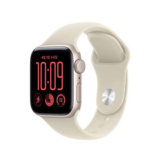 Apple 애플워치 SE3 40mm GPS(스타라이트,샌드스포츠SM)-[MJKR4KH/A]