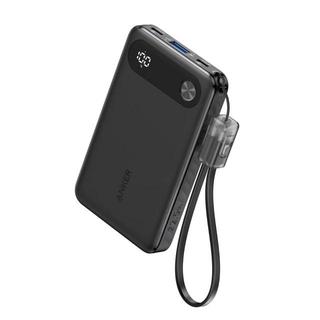 앤커 파워뱅크 10000mAh 22.5W 보조배터리 (C타입 케이블 일체형) A1257 블랙