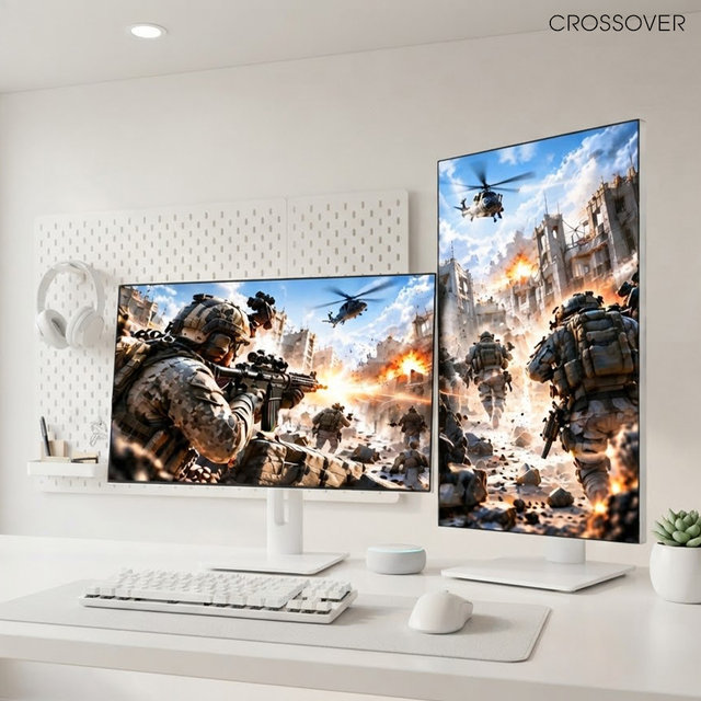 크로스오버 27LGQ188MC QHD LG Nano-IPS 블랙 USB-C 피벗 144Hz 68cm 게이밍 모니터 무결점