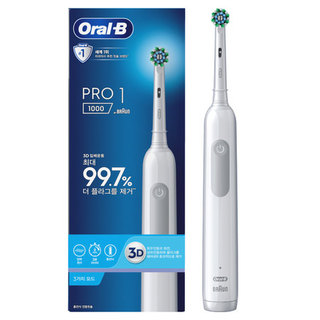 오랄비 전동칫솔 PRO1000 화이트 PRO1000_WHITE