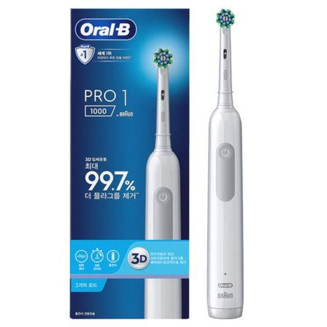 오랄비 전동칫솔 PRO1000 화이트 PRO1000_WHITE