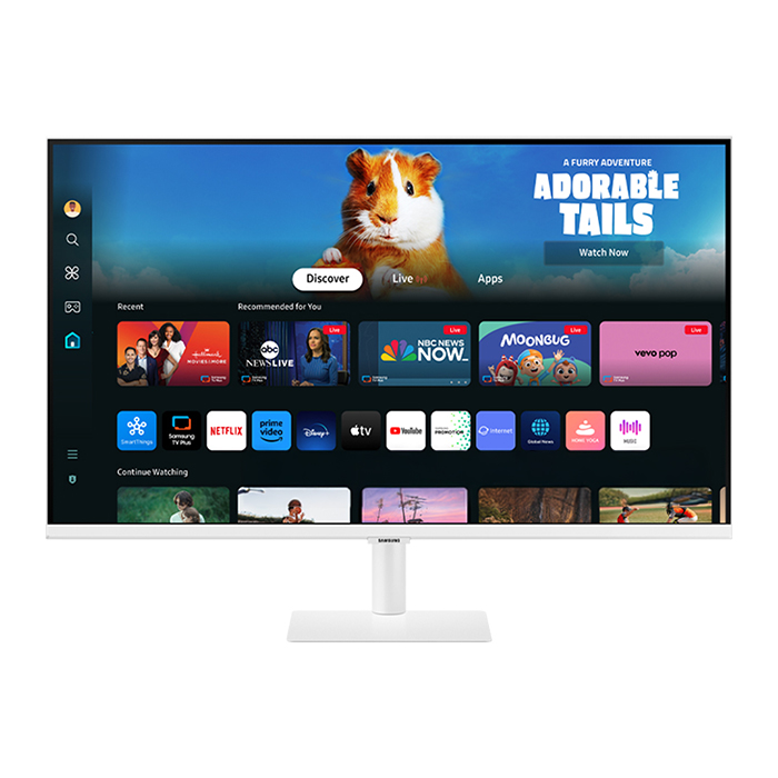 삼성전자 공식 삼성 M5 S32DM501 80.1cm 스마트모니터 화이트 OTT 유튜브 넷플릭스 미러링 스마트싱스 게이밍허브 삼성헬스 굿닥 워크스페이스