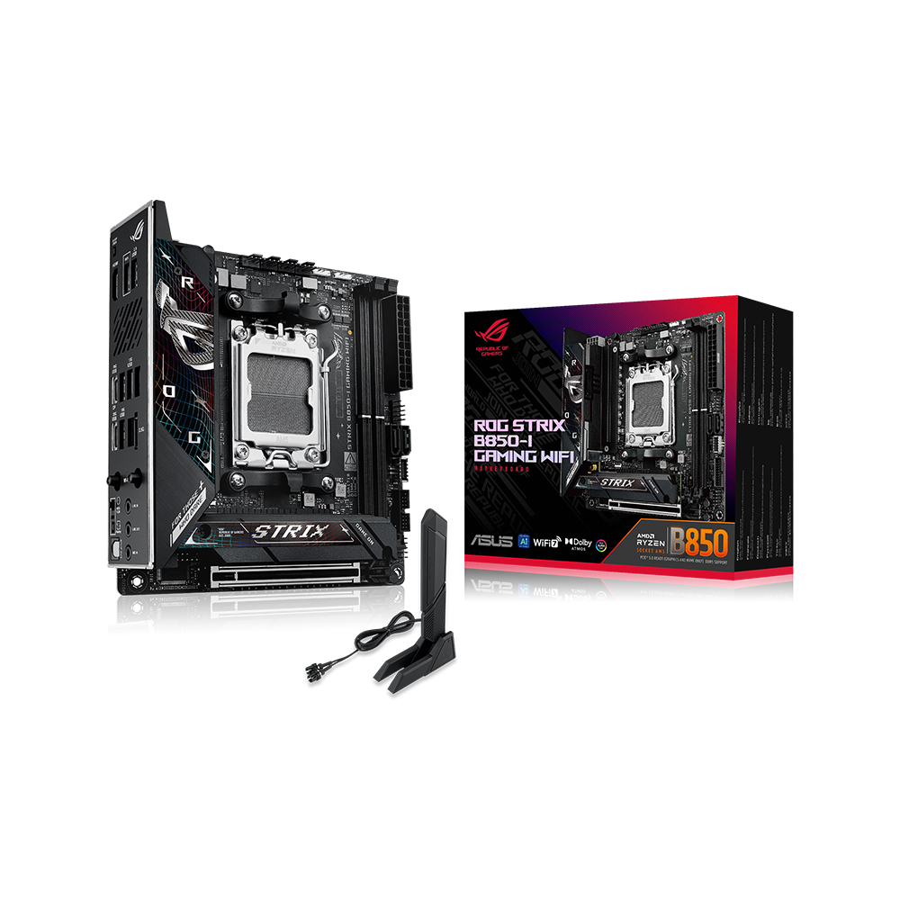 ASUS 포토후기1+2+2만 ASUS ROG STRIX B850-I GAMING WIFI 메인보드 인텍앤컴퍼니 공인인증점