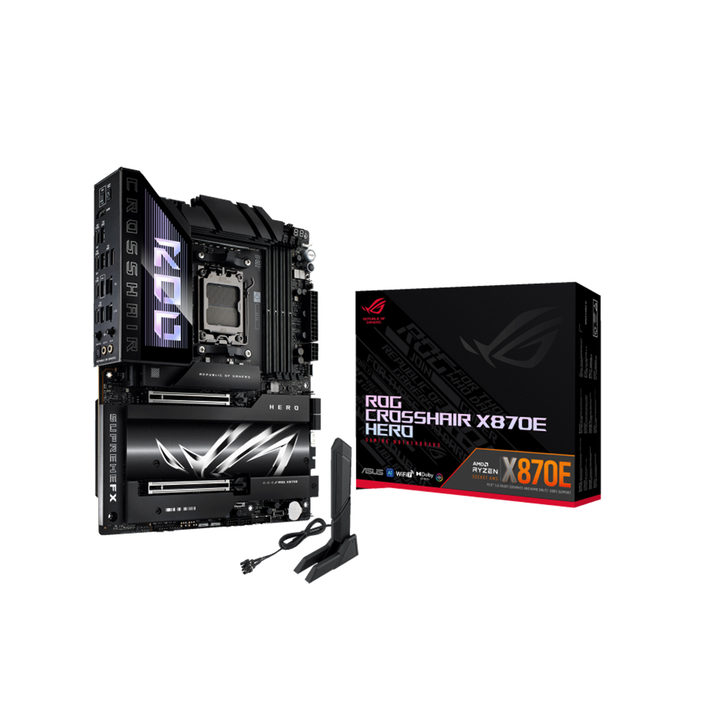 포토리뷰2+2+5만 ASUS ROG CROSSHAIR X870E HERO 메인보드 인텍앤컴퍼니