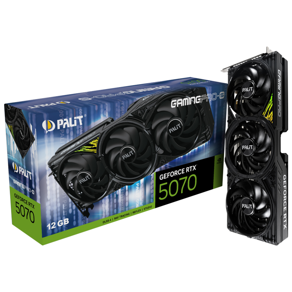 (주)이엠텍아이엔씨 PALIT 지포스 RTX 5070 GAMINGPRO-S D7 12GB 이엠텍