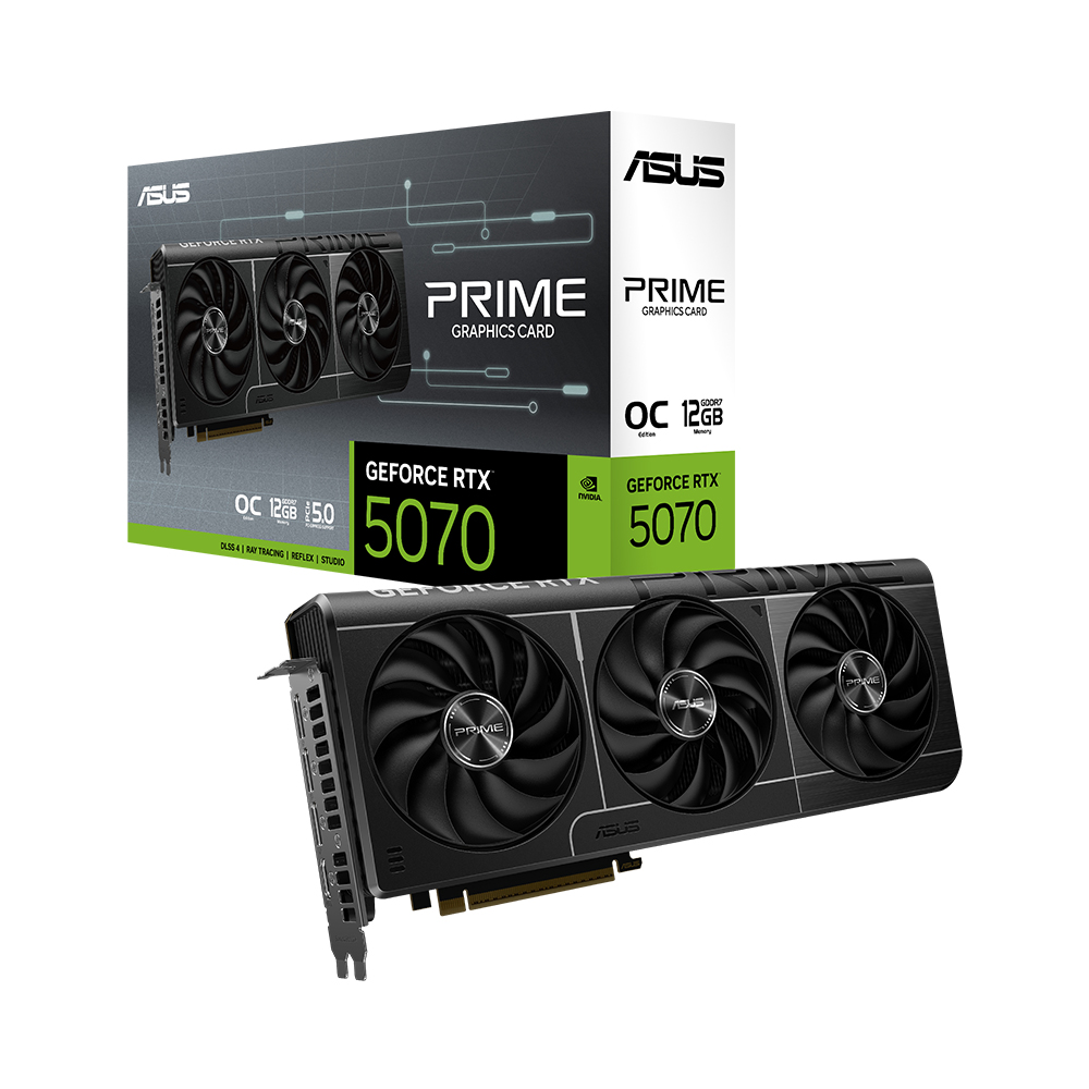 ASUS 포토리뷰1+2+3만/게임코드증정 ASUS PRIME 지포스 RTX 5070 OC D7 12GB 인텍앤컴퍼니 공인인증점