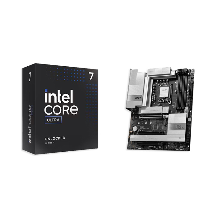 인텔 인텔 CPU 코어 울트라7 시리즈2 265K 애로우레이크 + MSI PRO Z890-A WIFI 보드 패키지