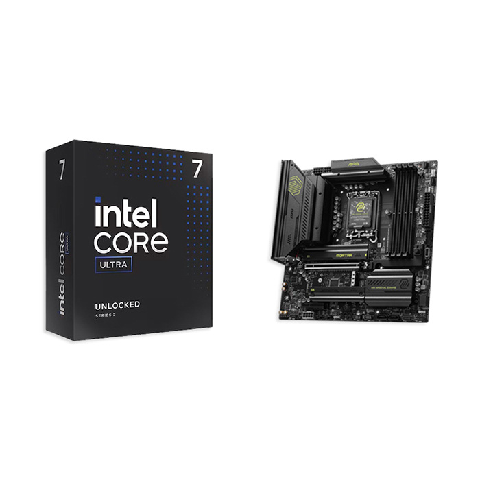 인텔 CPU 코어 울트라7 시리즈2 265K 애로우레이크 + MSI MAG B860M 박격포 WIFI 보드 패키지